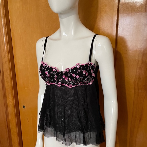 Rare Victoria’s Secret Sexy Little Things 2006 Floral Lingerie Top Size 34B - Picture 2 of 8